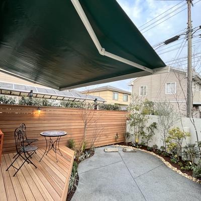 東京都三鷹市 天然木ウッドデッキとフェンスでガーデンリフォーム関連画像 東京都三鷹市 天然木ウッドデッキとフェンスでガーデンリフォーム関連画像