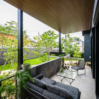 東京都三鷹市 タイルテラスを囲む雑木の庭関連画像 東京都三鷹市 タイルテラスを囲む雑木の庭関連画像