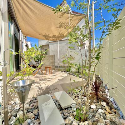 東京都西東京市 ホワイトベースのタイルテラスにガーデンリフォーム関連画像 東京都西東京市 ホワイトベースのタイルテラスにガーデンリフォーム関連画像